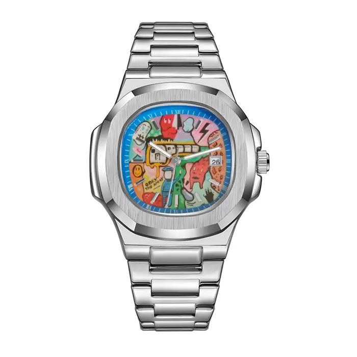 Montre-bracelet pour homme de haute qualité peinte à la main, produit authentique d'une marque tenda