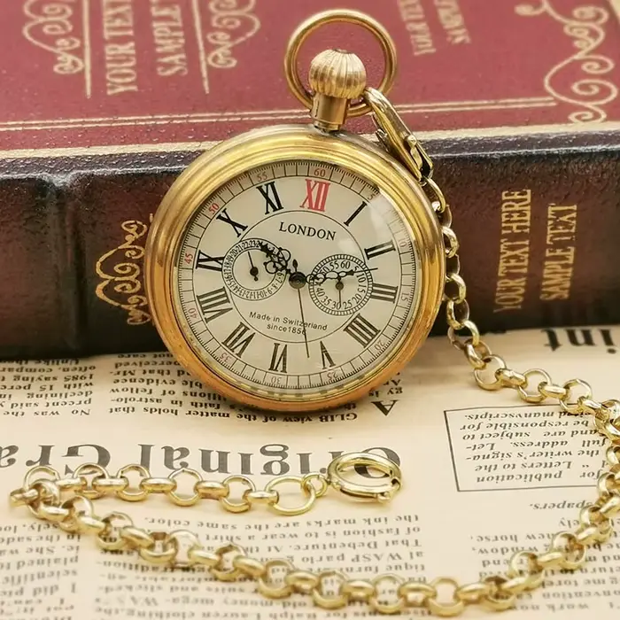 Montre de poche mécanique Antique London 1856