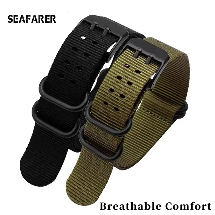 Bracelet de montre en nylon perlon pour homme résistant à l'eau compatible avec Shoox 3051 et 3150 pour activités sportives et occasions spéciales
