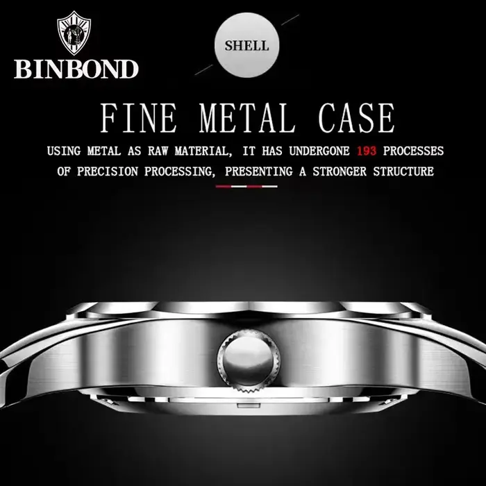 BINBOND mode Couple montres étanche diamant saint valentin amant cadeau en acier inoxydable montre hommes femmes