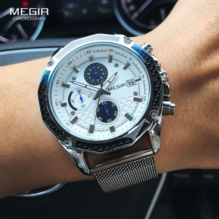 MEGIR – montre de luxe à Quartz pour hommes