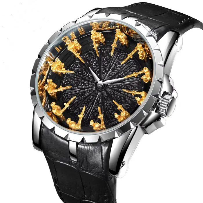 Montre à quartz pour homme UTHAI CQ312 de style médiéval