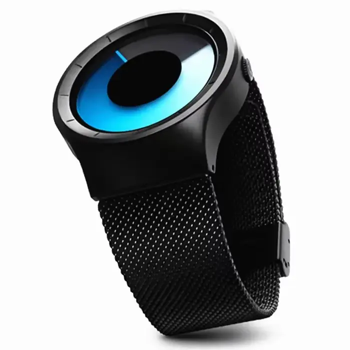 Cadeau créatif montres à Quartz hommes haut à la mode marque décontracté en acier inoxydable maille bande unisexe montre horloge mâle femme Gentleman