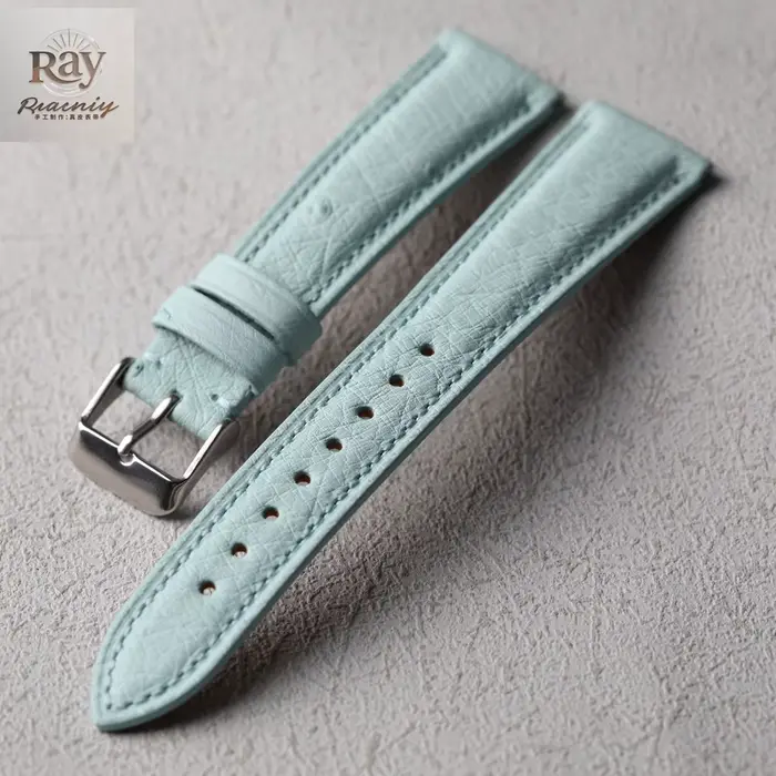 Bracelet en cuir d'autruche sud-africain fait à la main