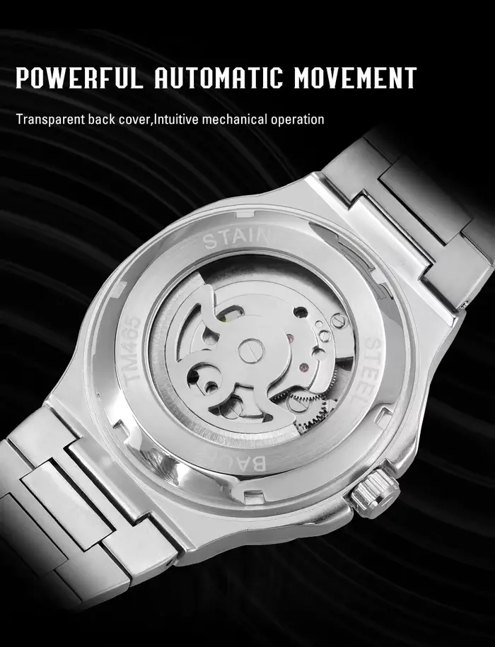 Forsining 2025 nouveau haut hommes montres mécaniques automatiques Tourbillon Phase de lune en acier étanche lumineux squelette horloge d'affaires