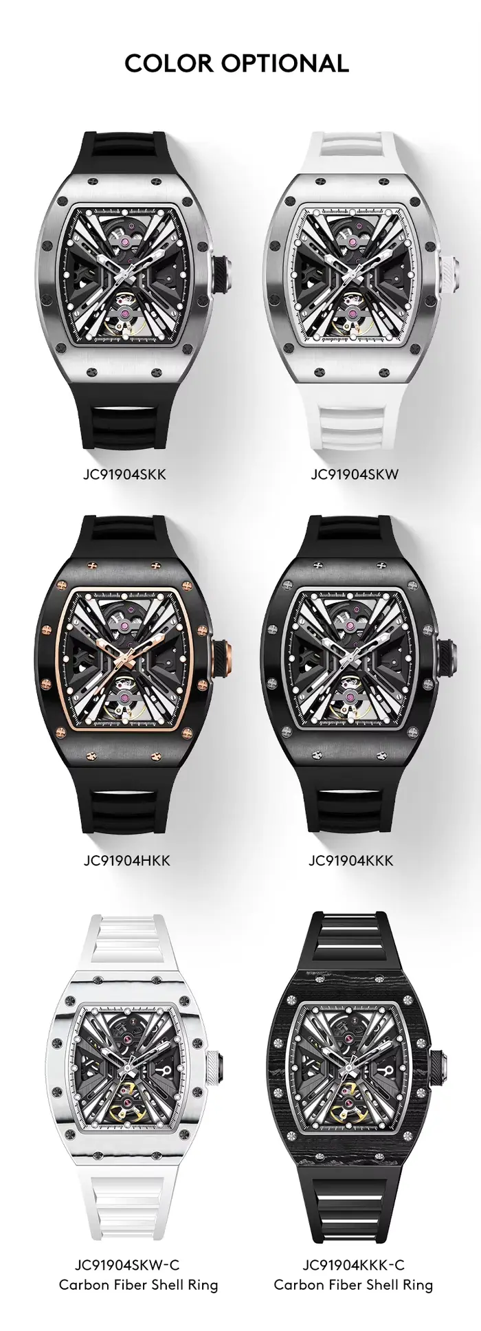 Montre automatique squelette