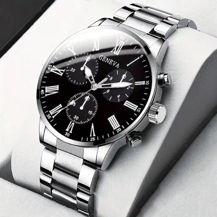 Montre d'affaires de mode pour hommes, montre à quartz simple et décontractée, accessoires quotidien