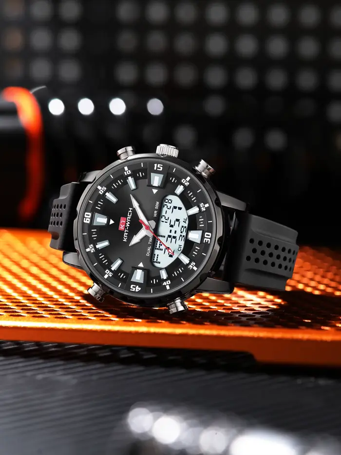 Kat-Wach-Montre à quartz étanche pour homme