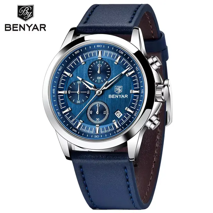 BENYAR 2024 nouvelle montre à Quartz pour hommes 40MM 50M étanche montre de plongée automatique de l
