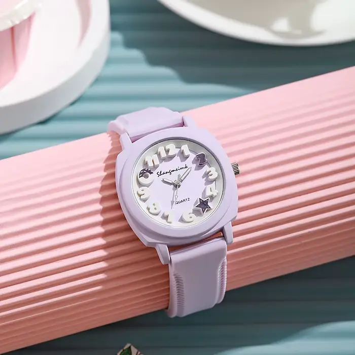 Nouvelle montre GREALY en silicone avec mouvement quartz pour femmes élégante et décontractée pour toutes occasions
