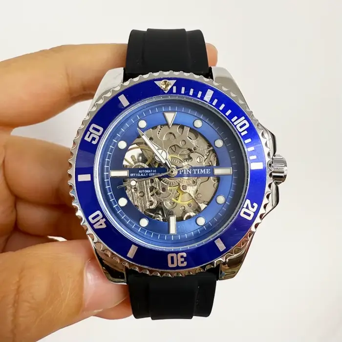 Montre squelette de luxe pour homme
