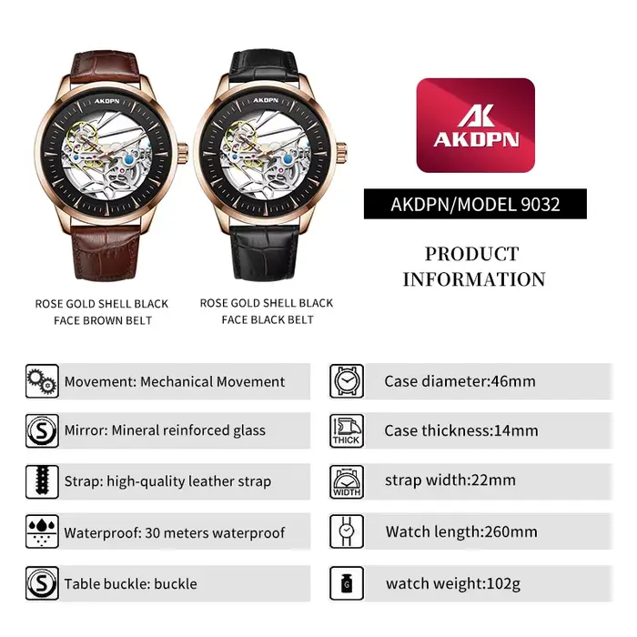 Montres automatiques AKDPN pour homme