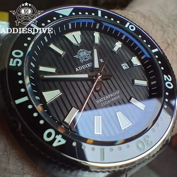 ADDIESDIVE – montre de plongée en verre saphir pour hommes