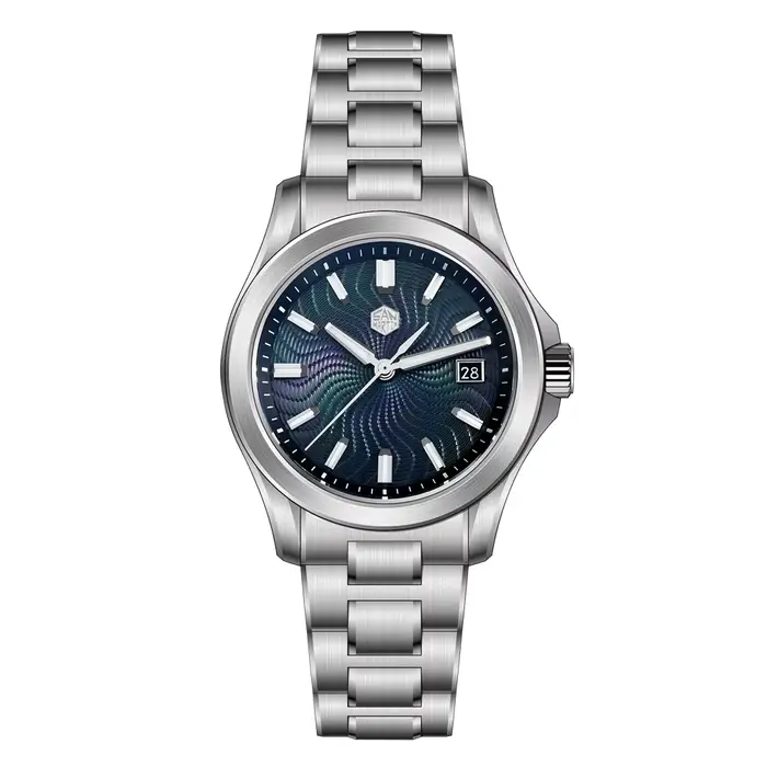 San Martin officiel 39mm Guilloche vadrouille cadran Gada montre mis5 9015 luxe hommes montres mécan