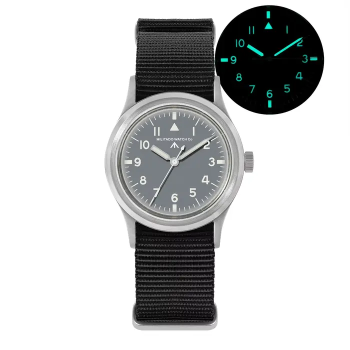 Militado ML14 V2 montre VH31 balayage deuxième mouvement à Quartz saphir miroir AR revêtement veilleuse 100m
