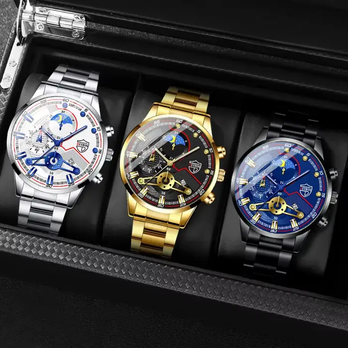 Reloj Hombre hommes de luxe 3 pièces montres d'affaires