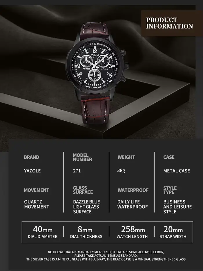 Montres à Quartz lumineuses pour hommes YAZOLE Top marque de luxe montre-bracelet