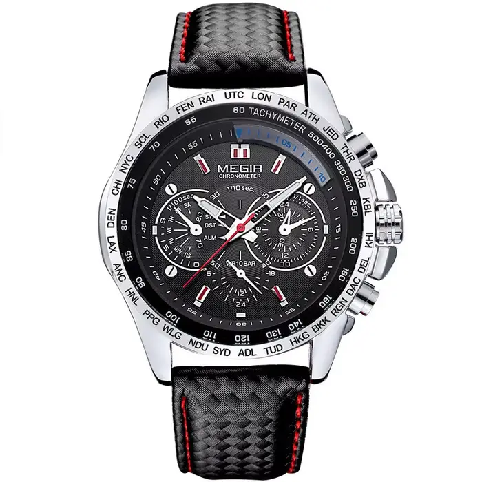 MEGIR Nouvelle montre à quartz multifonctionnelle pour homme