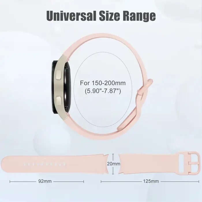 Bracelet en Silicone pour Samsung Galaxy Watch 7 6 5 4 FE 44mm 40mm 5 pro 45mm