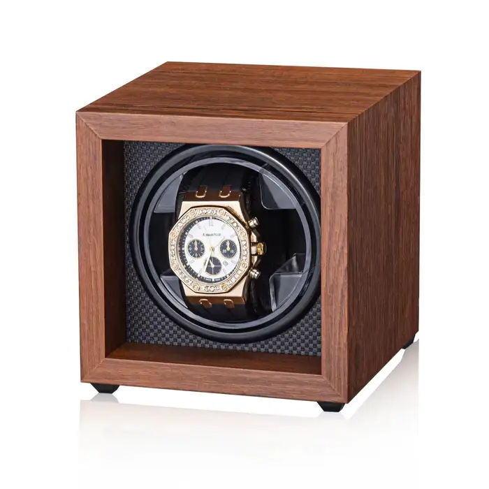 Remontoir électrique en bois pour montres automatiques moteur silencieux Mabuchi support rotatif alimentation USB design élégant pour homme et femme occasions spéciales