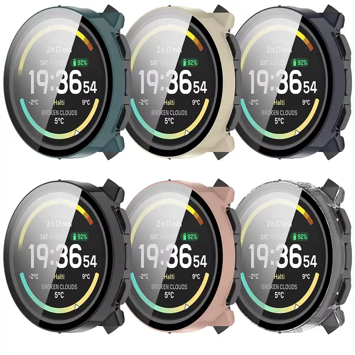 Étui pour montre de sport Suunto Vertical 2 avec protecteur d'écran en verre trempé pour homme et femme couleurs variées 18mm 25mm occasions spéciales activité sportive élégance