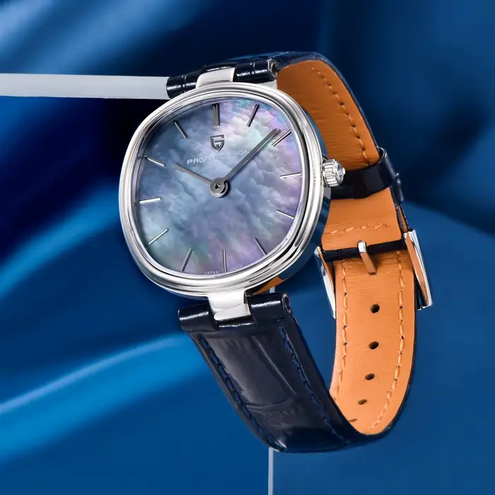 Montre Pagani Design en acier inoxydable avec cristal de saphir pour femmes occasions spéciales quartz elegance résistante à l'eau