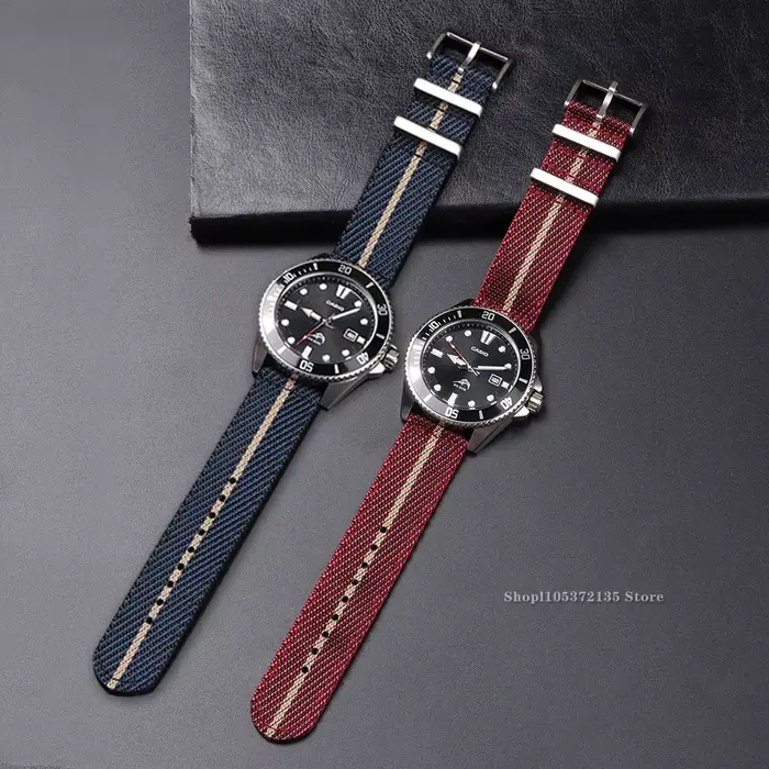 Bracelet de montre en Nylon 20mm 22mm
