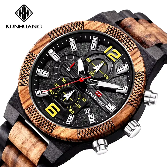 Montres en bois pour hommes montre