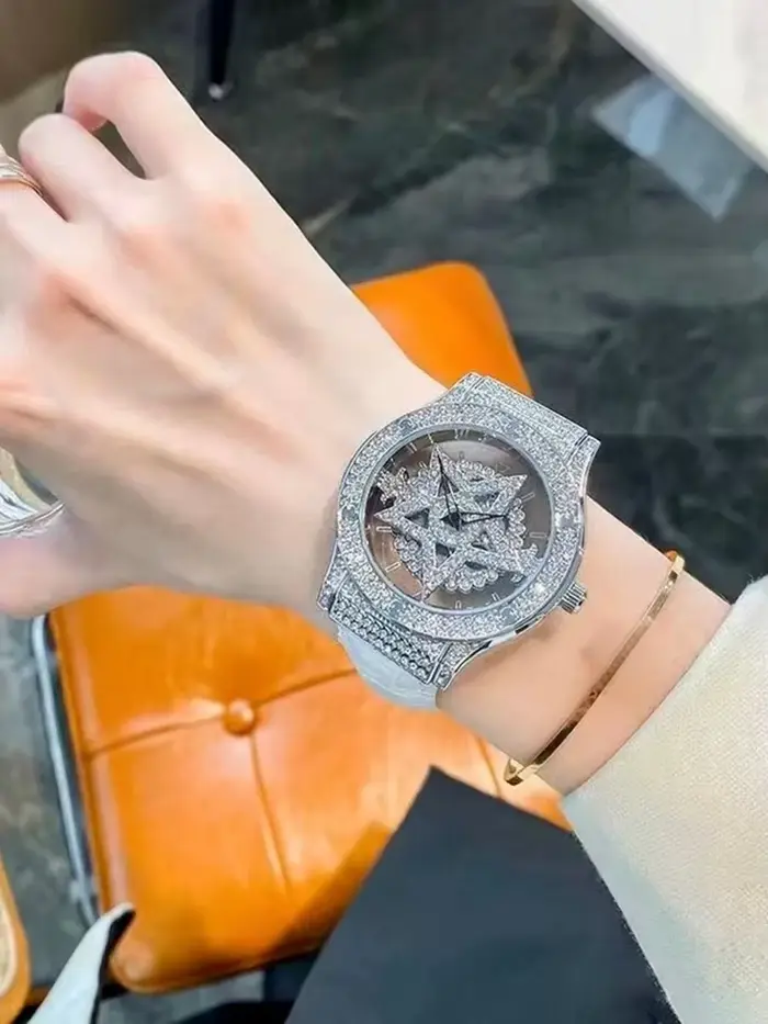 LSVTR nouveau modèle haut de gamme élégant montre pour femme à la mode avec boîtier Transparent dos 