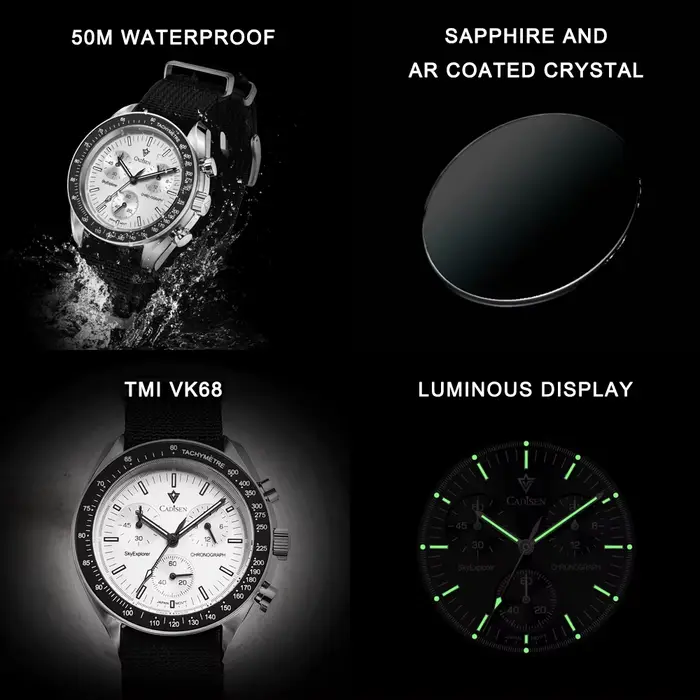 CADISEN nouvelles montres pour hommes montre-bracelet à Quartz de luxe