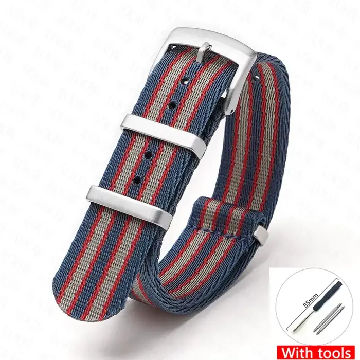 Bracelet en Nylon pour Omega MoonSwatch Seamaster 300 Speedmaster hommes Sport toile