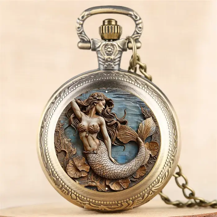 Montre à gousset SOXY en acier inoxydable vintage élégante pour hommes et femmes occassions spéciales