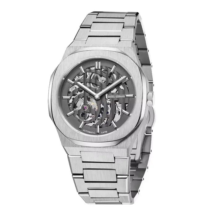 Montre mécanique automatique de style sportif pour hommes