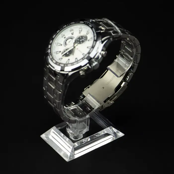 Présentoir de montre transparent
