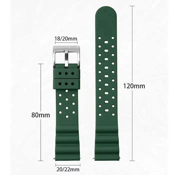 Bracelet de montre en silicone souple pour homme et femme compatibles avec diverses montres occasions spéciales et quotidiennes