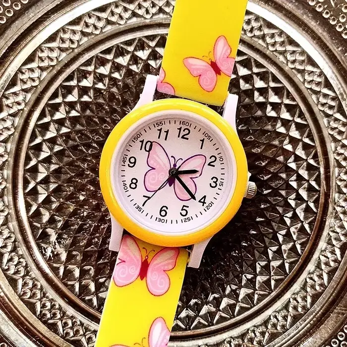 Belles filles montres papillon impression Silicone bonbons gelée