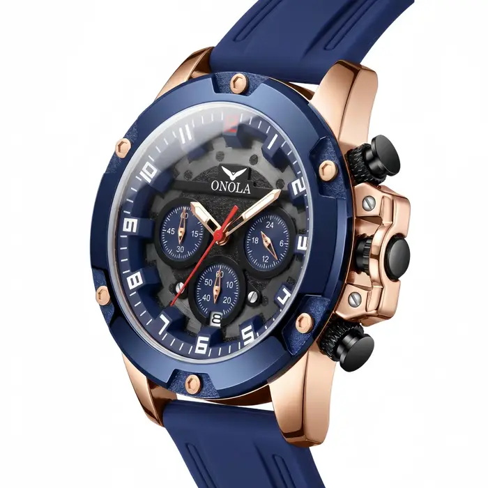 Mode montre pour hommes marque ONOLA luxe multifonctionnel lumineux Quartz