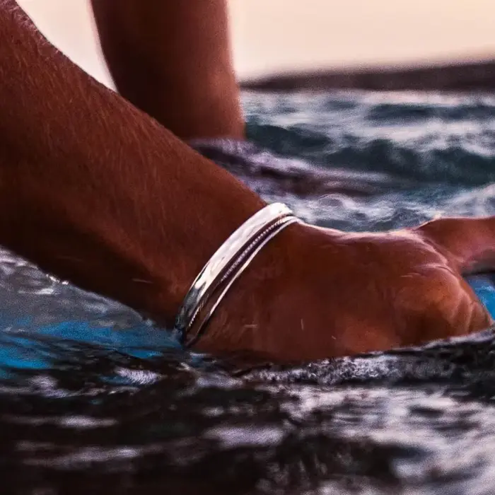Bracelet pour homme EManco en acier inoxydable poli