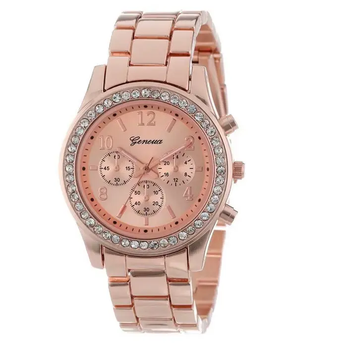 Genève classique luxe strass montre femmes montres mode dames montre femmes montres horloge Reloj Mu