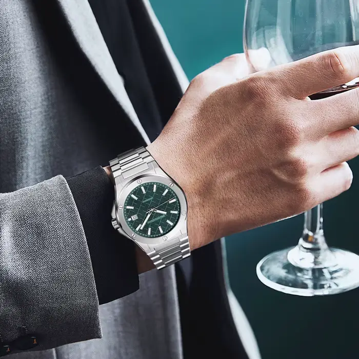 SpecPrint& Sohne-Montre existent en Acier pour Homme