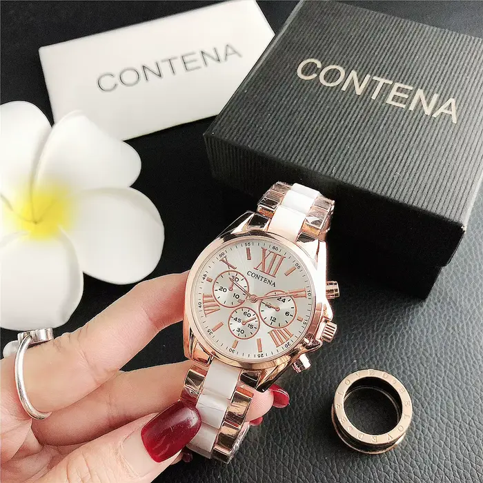 Montres-bracelets simples en acier inoxydable pour femmes