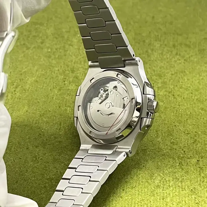 Montre mécanique automatique pour homme Miyota 8215 avec cadran blanc et date