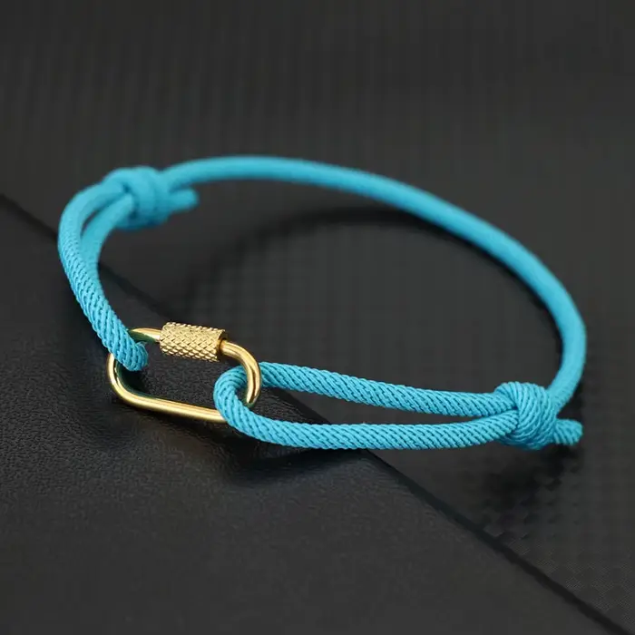 Bracelet en chaîne de corde fait à la main pour hommes