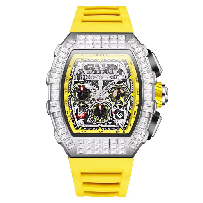 Vente chaude mode entièrement automatique montres mécaniques hommes ONOLA conception Unique avec dia