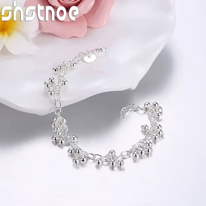 Bracelet multi-perles en argent sterling 925