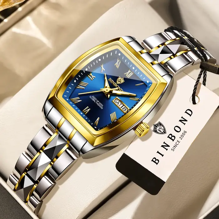 Montres-bracelets en quartz de luxe BINBOND pour femmes