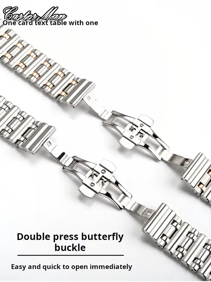 Bracelet de montre en acier inoxydable pour homme