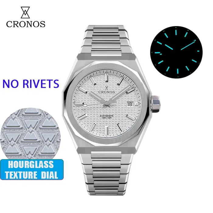 Cronos montres de luxe pour hommes 39mm automatique PT5000/Miyota9015