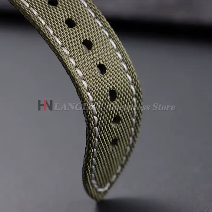 Bracelet de montre en Nylon véritable voile pour Omega