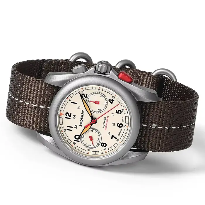 BODERRY – montre chronographe pour hommes